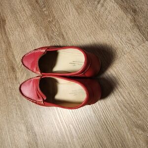 Red Leather Loafers